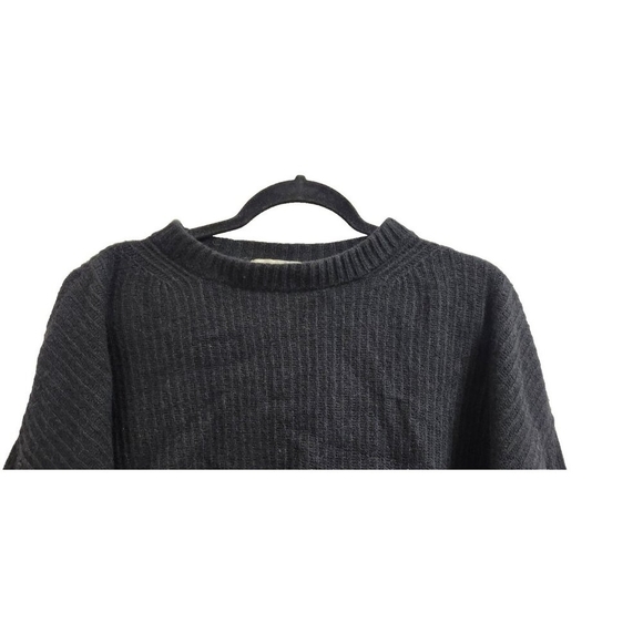 N.O.W. Andrea Rosati Cashmere Sweater Women Black Ribbed Knit Italy Oversized M - Picture 4 of 14